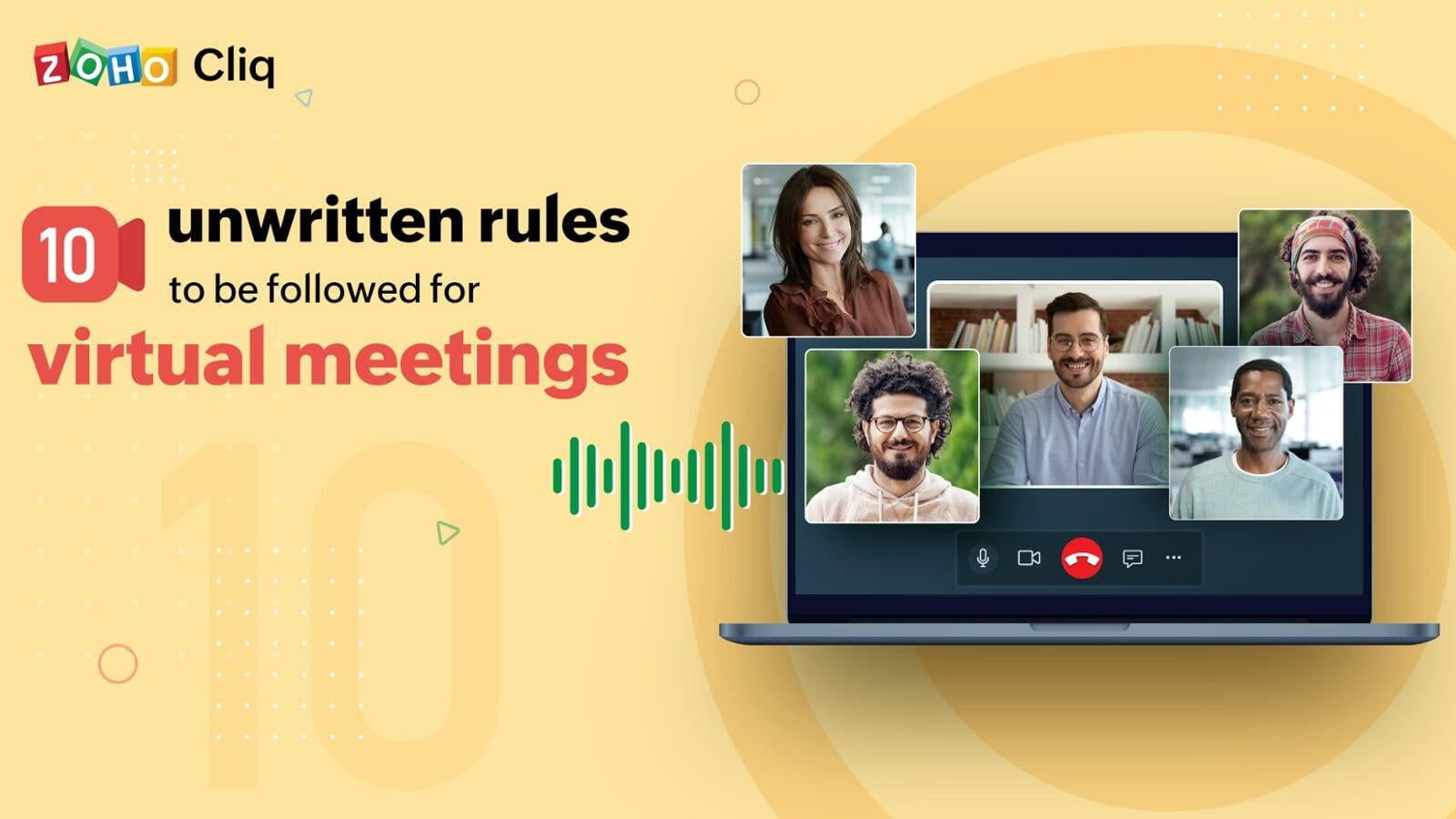 Dziesięć niepisanych zasad dotyczących wirtualnych spotkań.