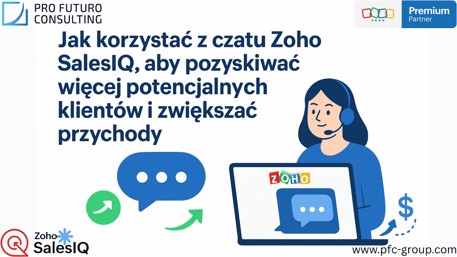 Jak korzystać z czatu Zoho SalesIQ, aby pozyskiwać więcej potencjalnych klientów i zwiększać przychody